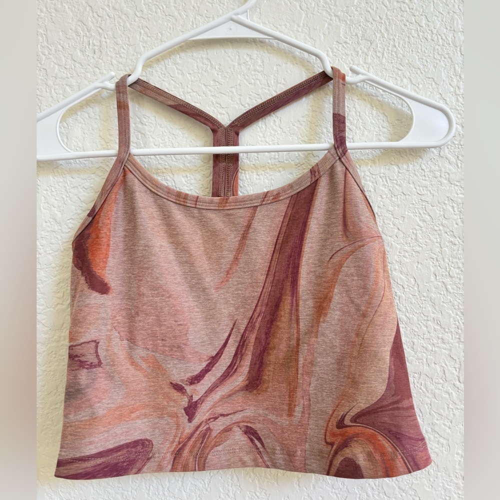 Beyond yoga, space dye marble print tank